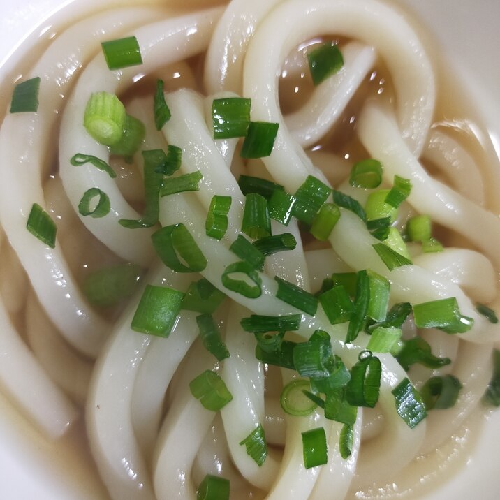 朝食の簡単うどん